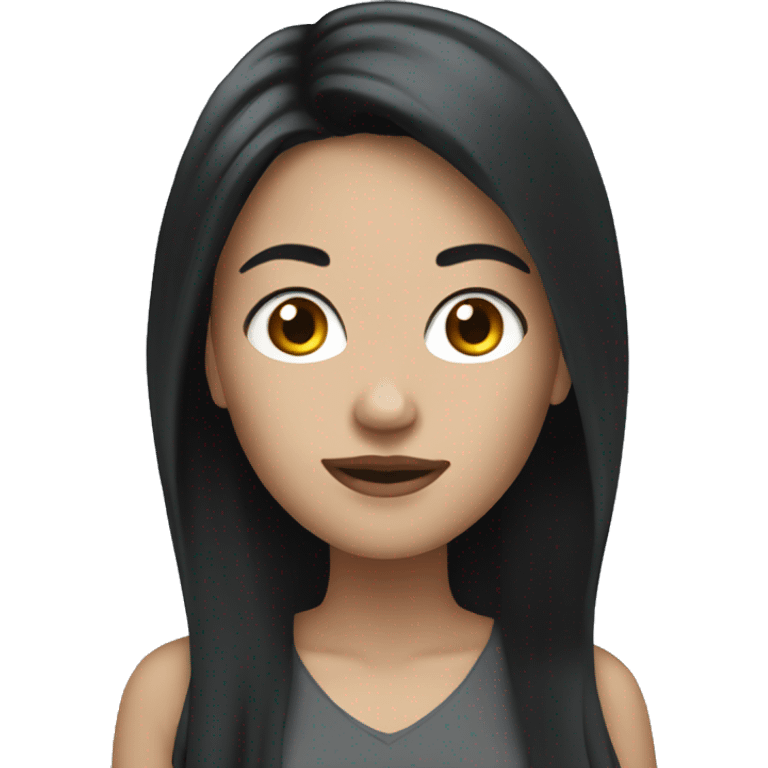 white woman with black hair laywer emoji