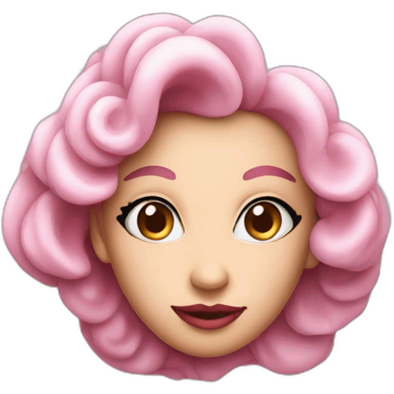 Une perle rose emoji