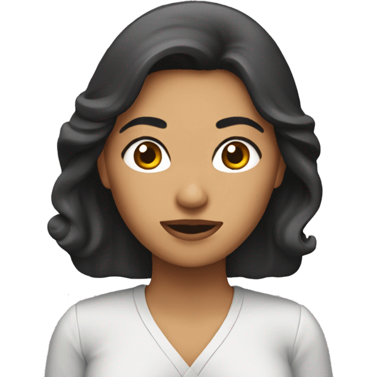 mujer maquilandose emoji