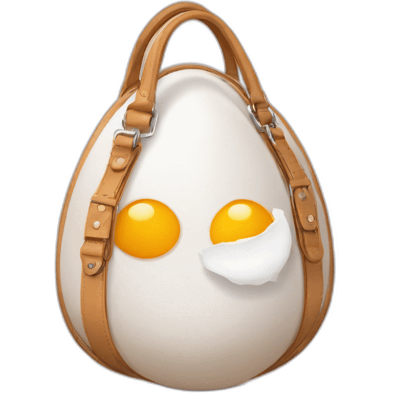 egg in handbag emoji