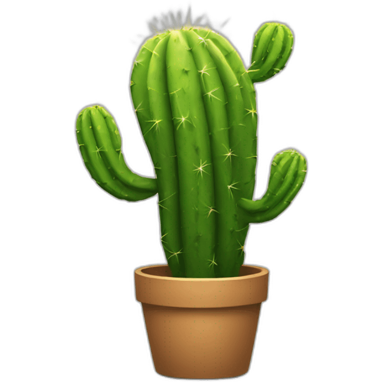 Techno music cactus emoji