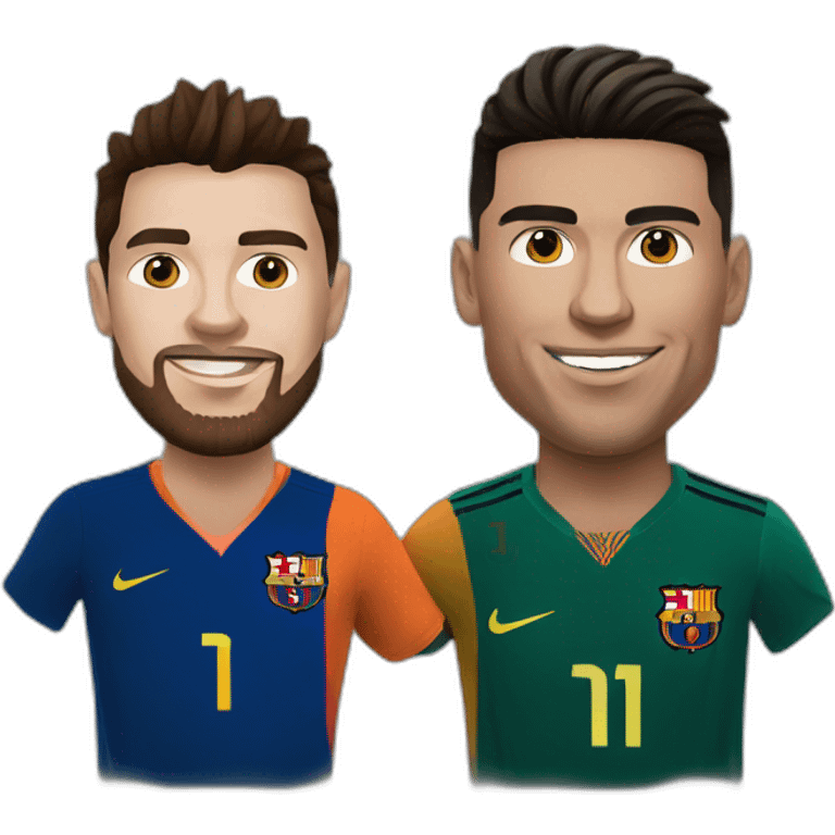 Ronaldo and messi emoji