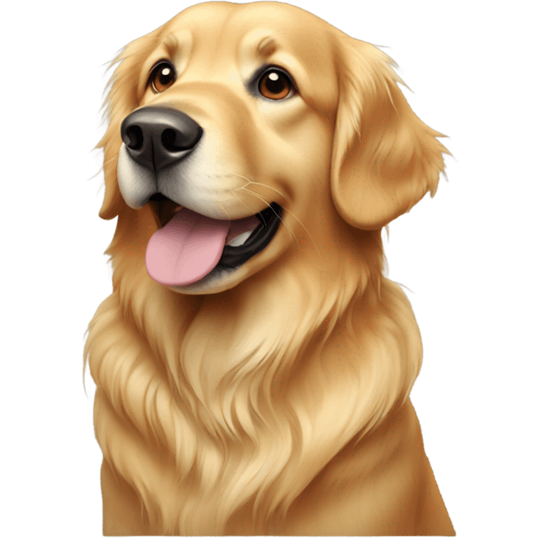 A golden retriever emoji