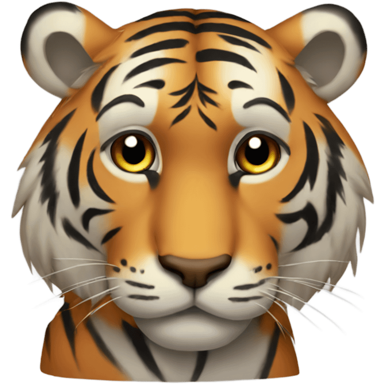 Sad tiger emoji