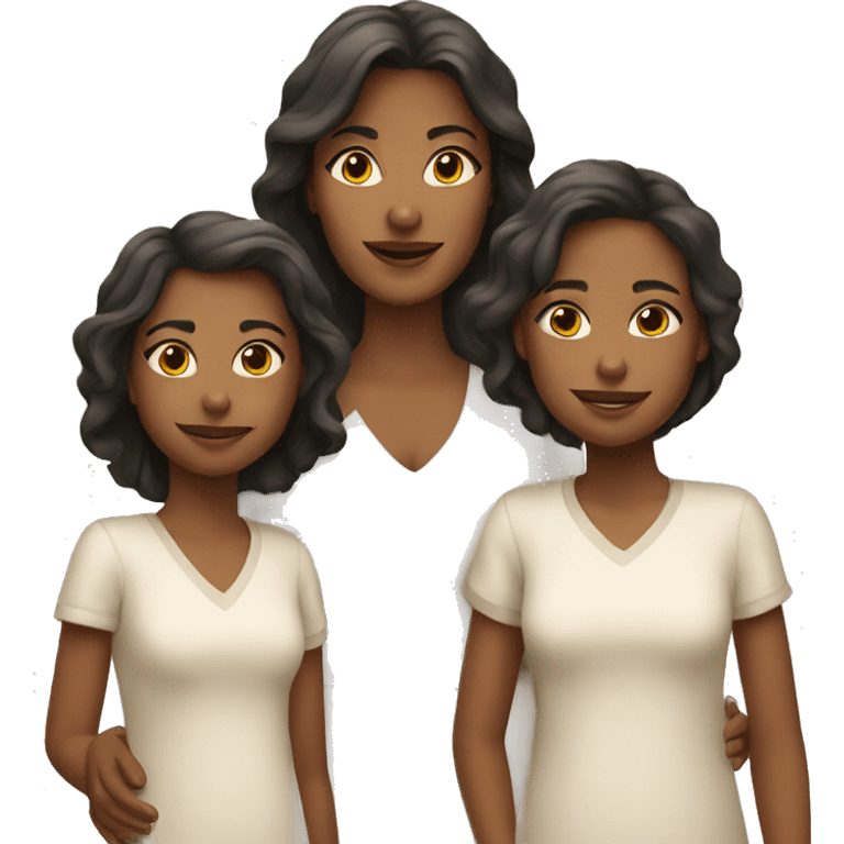 mother with two daughters emoji