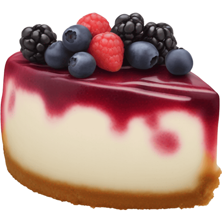 Realistic berry cheesecake  emoji