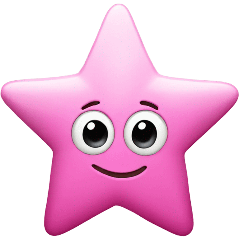 Pink star clip emoji