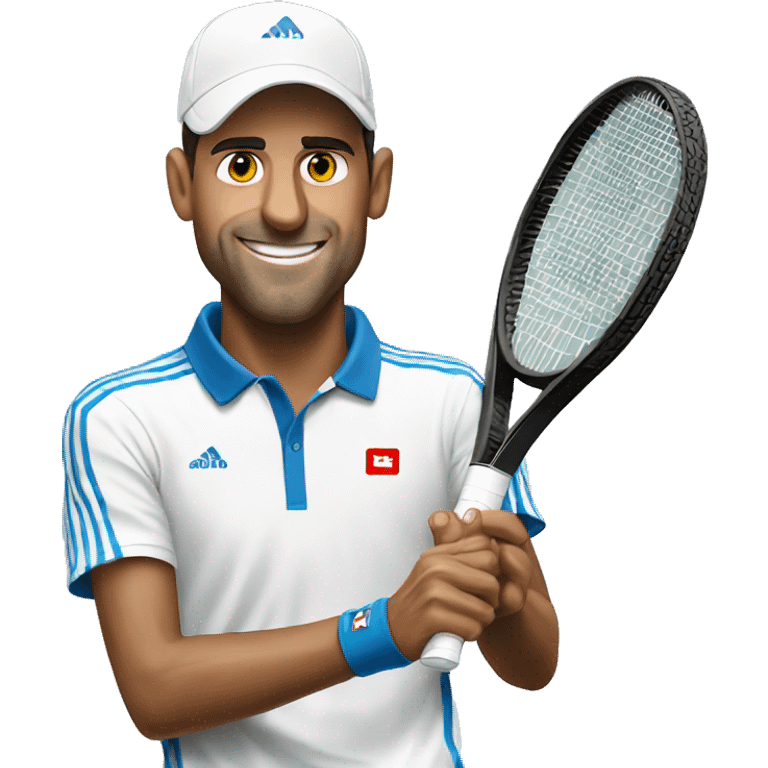 djokovic playing tennis emoji