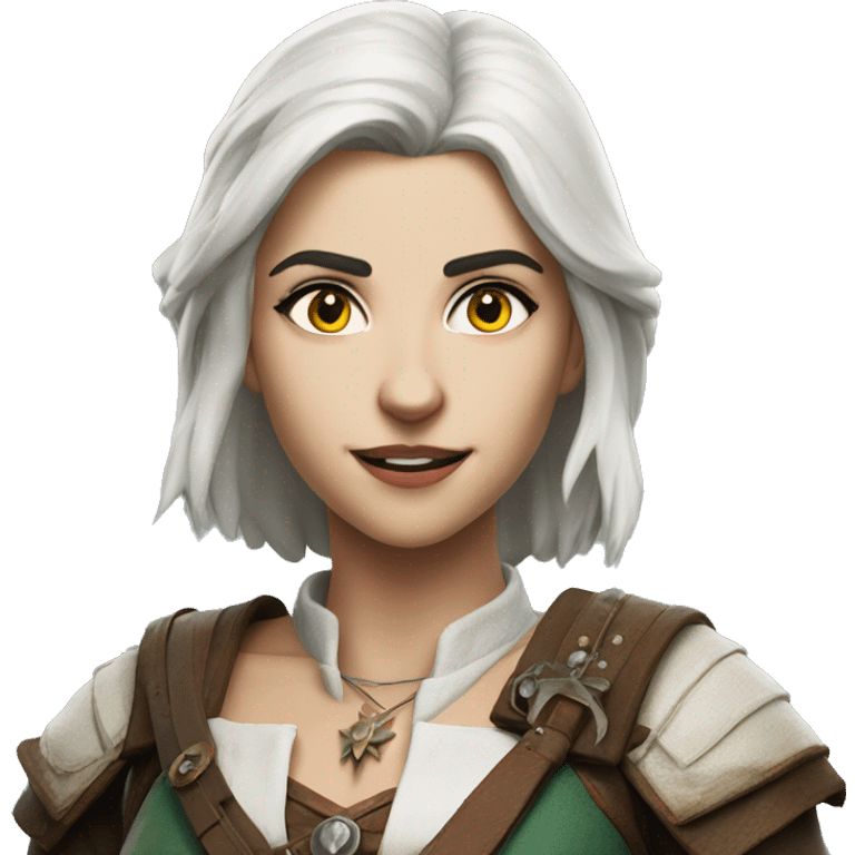 Ciri from the witcher emoji