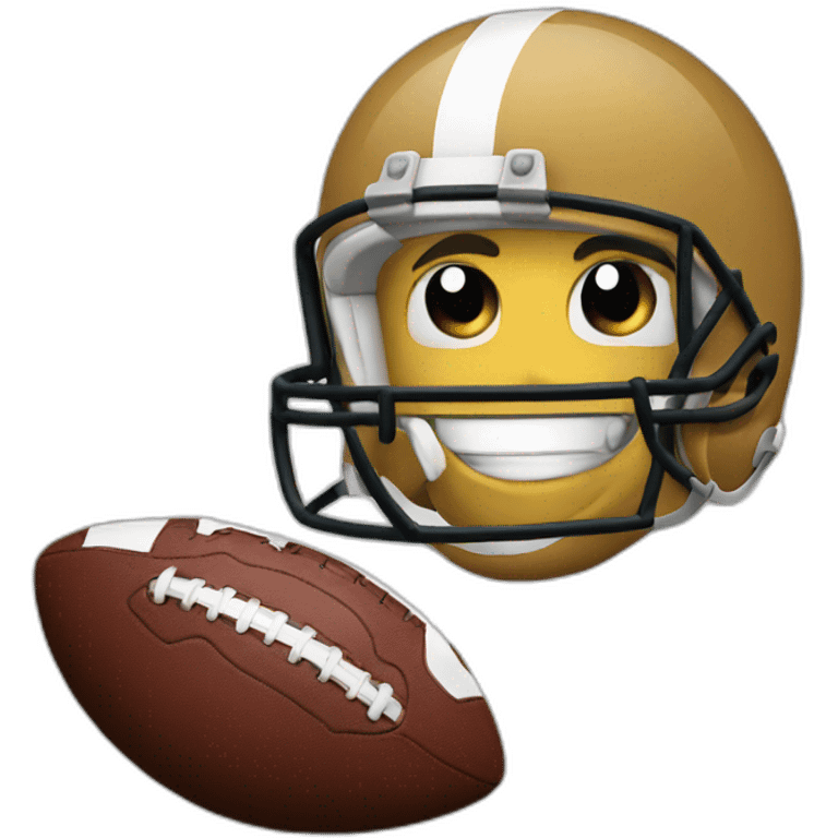 Football smiling emoji