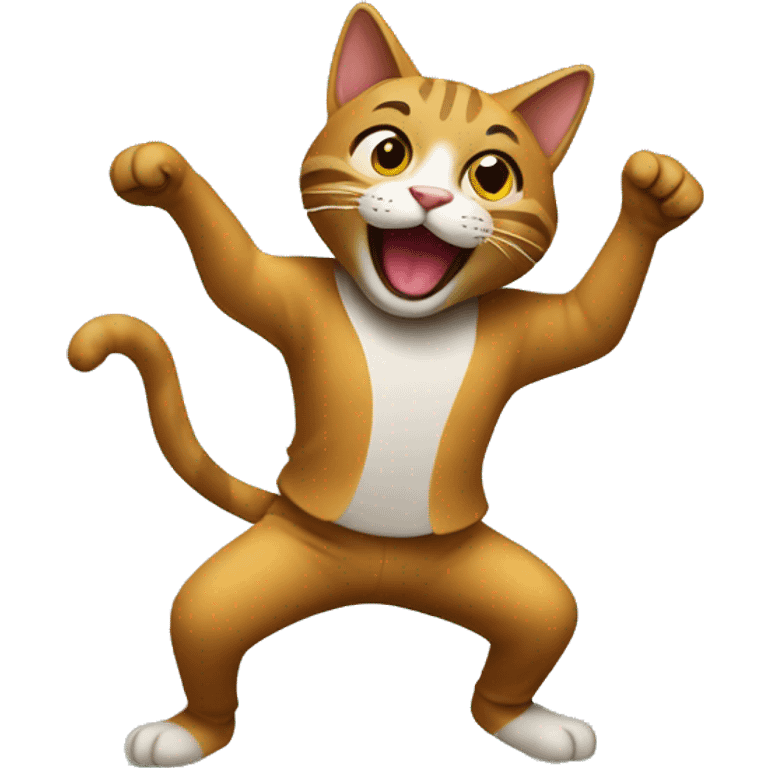 Un gato bailando emoji