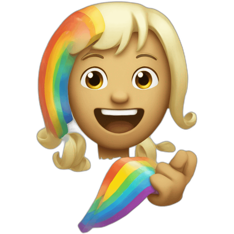 Raibow Chamando happy emoji