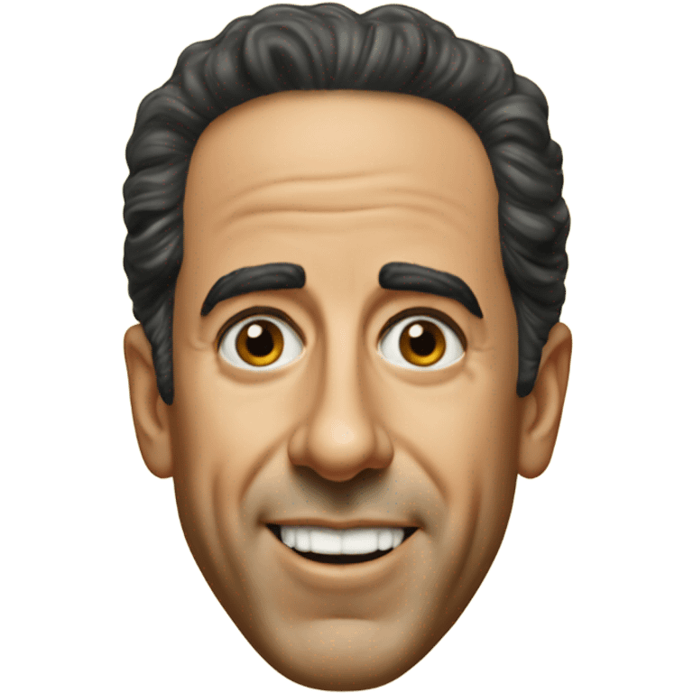 realistic portrait of a Jerry Seinfeld  emoji