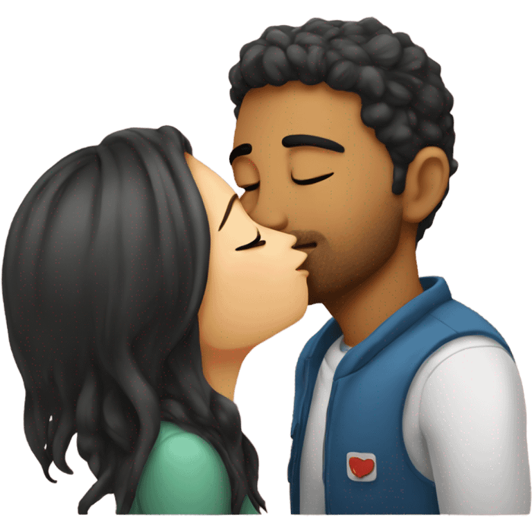 Diler kissing Selin emoji