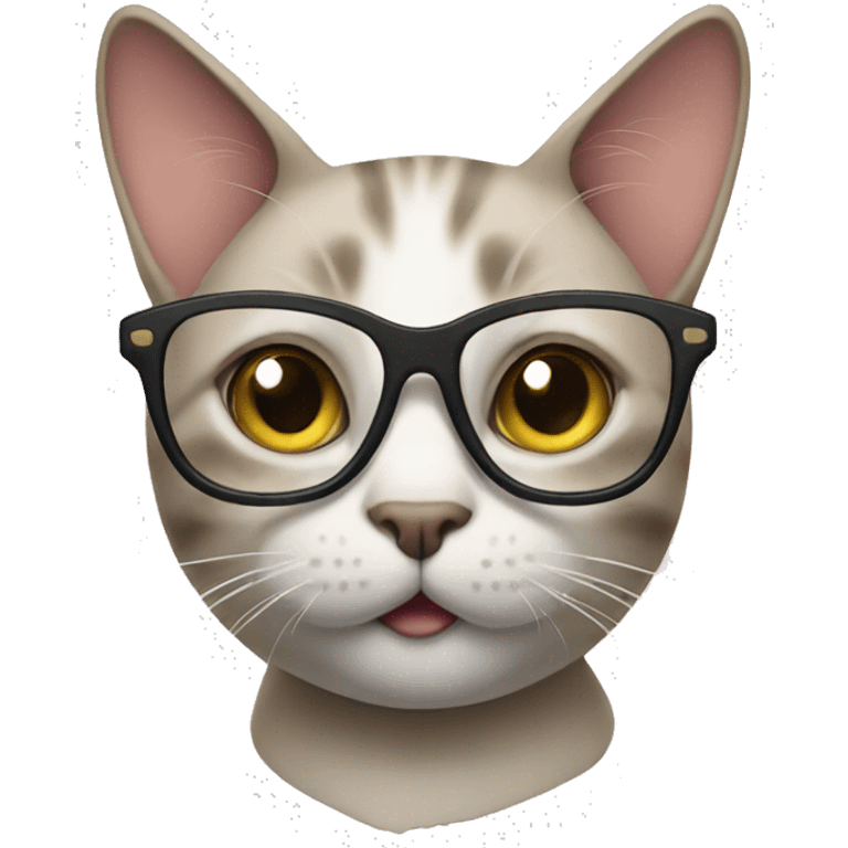 cat with glasses emoji