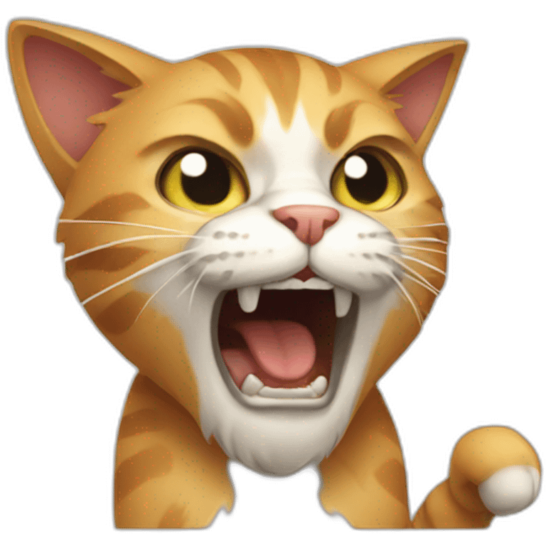 cat raging emoji