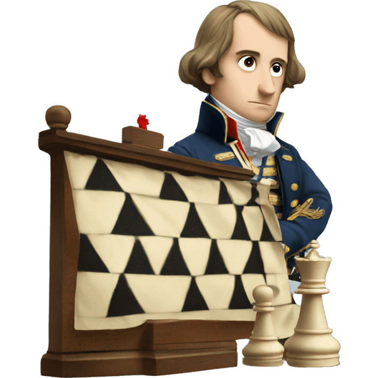 Napoleon playing chess emoji