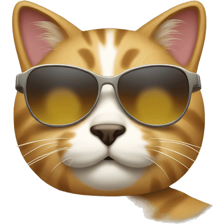 Cat with sunglasses emoji