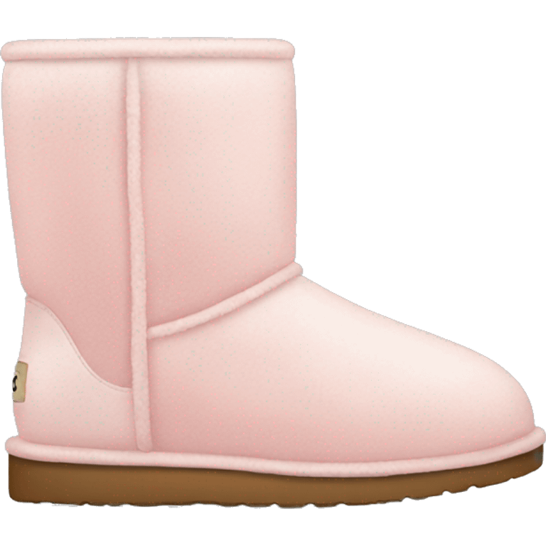 light pink cozy ugg boot emoji