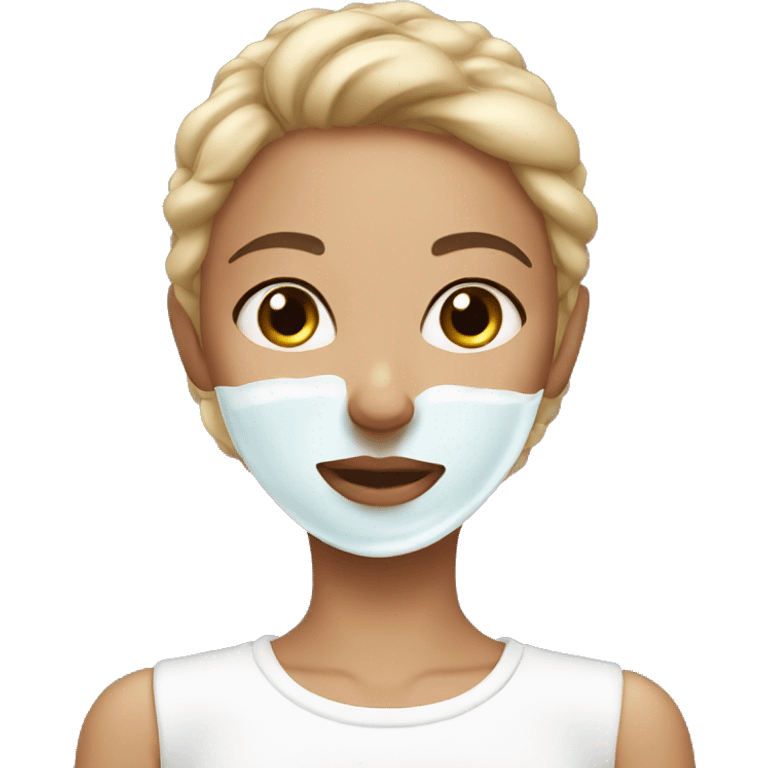 girl doing skincare  emoji