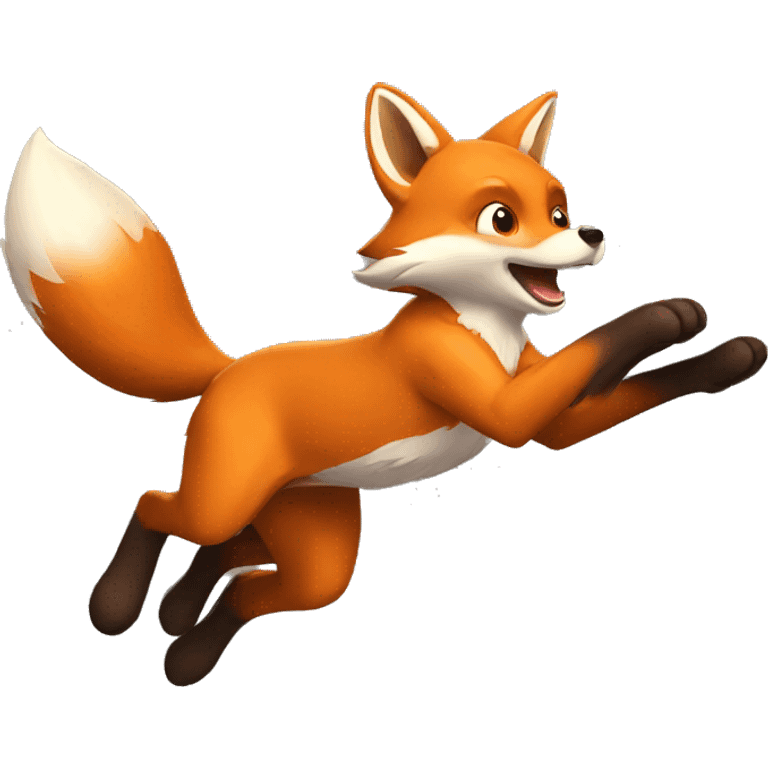 fox jump emoji