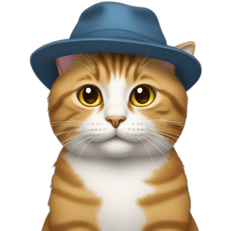 cat wearing a hat emoji