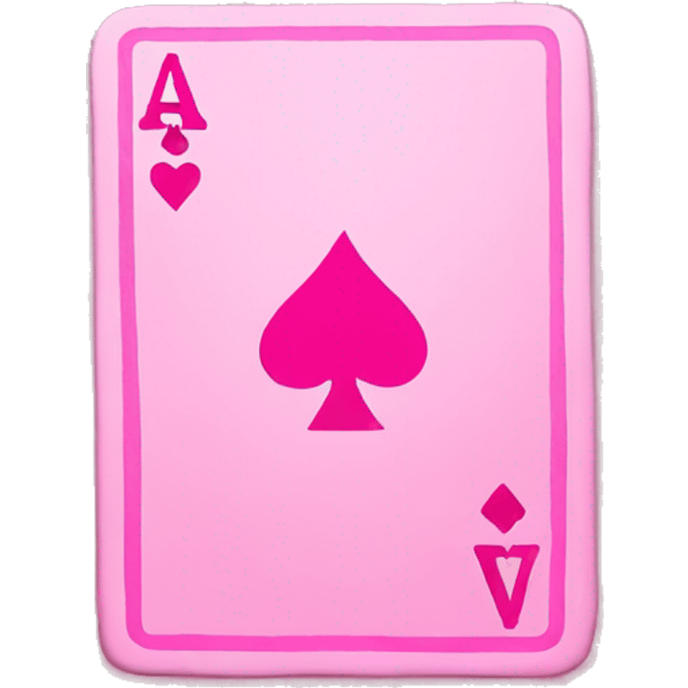 Pink playing card emoji