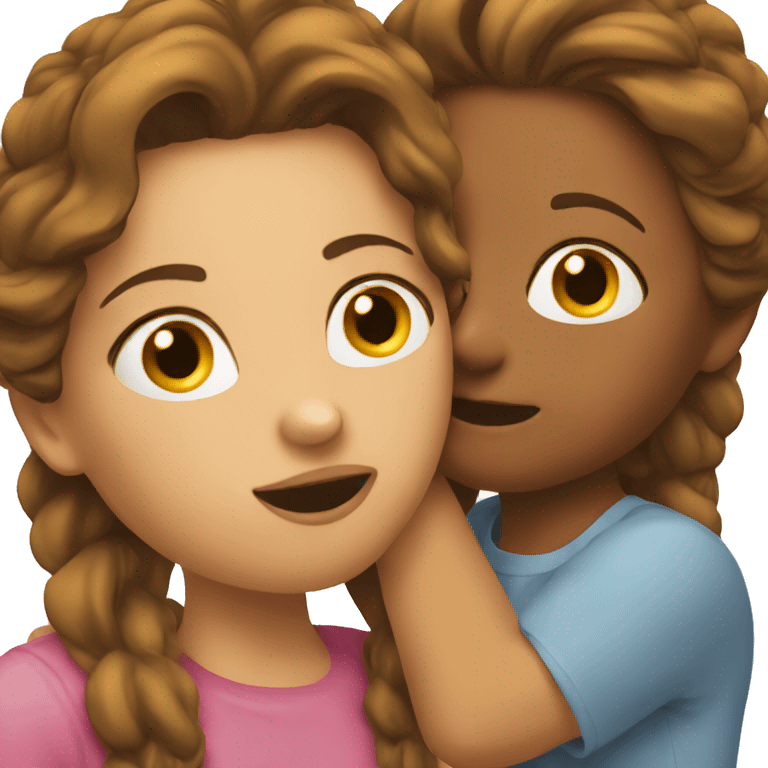 2 ladies kissing emoji