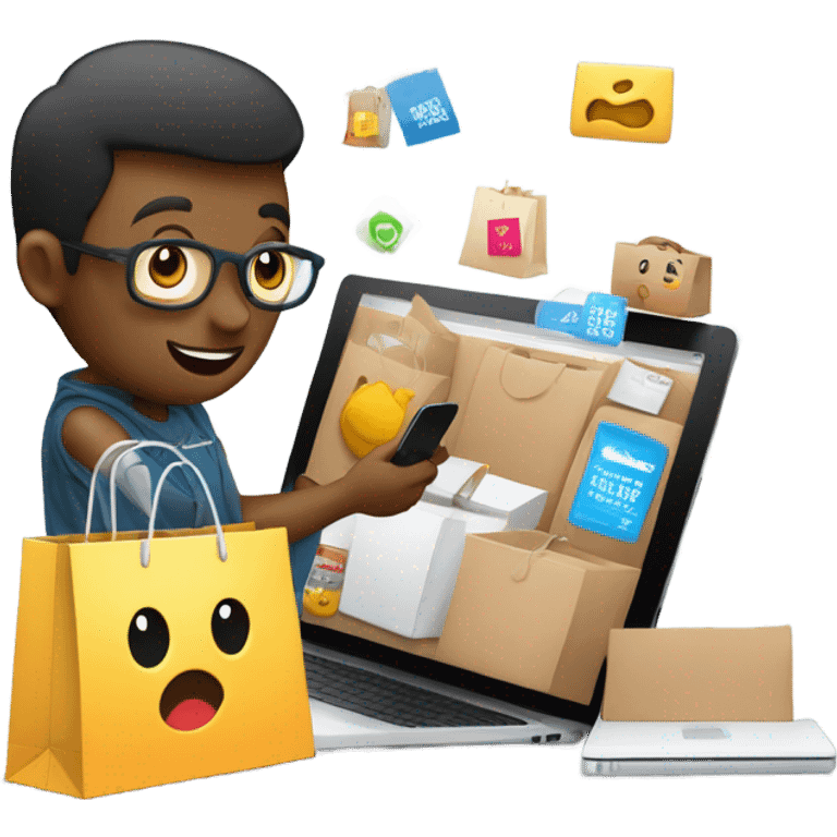 online shopping emoji