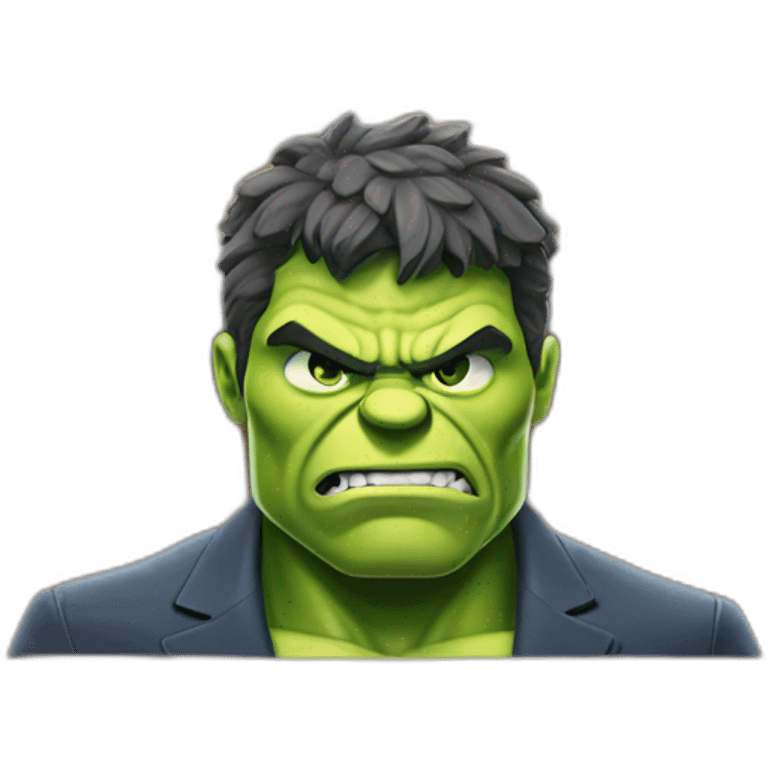 Hulk on trial in a court case emoji