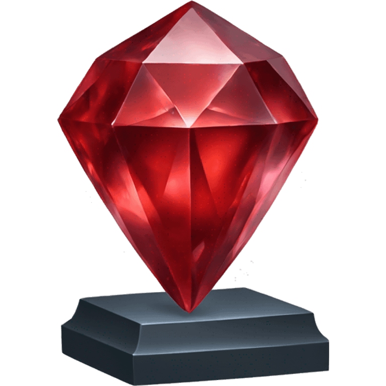 Red crystal  emoji