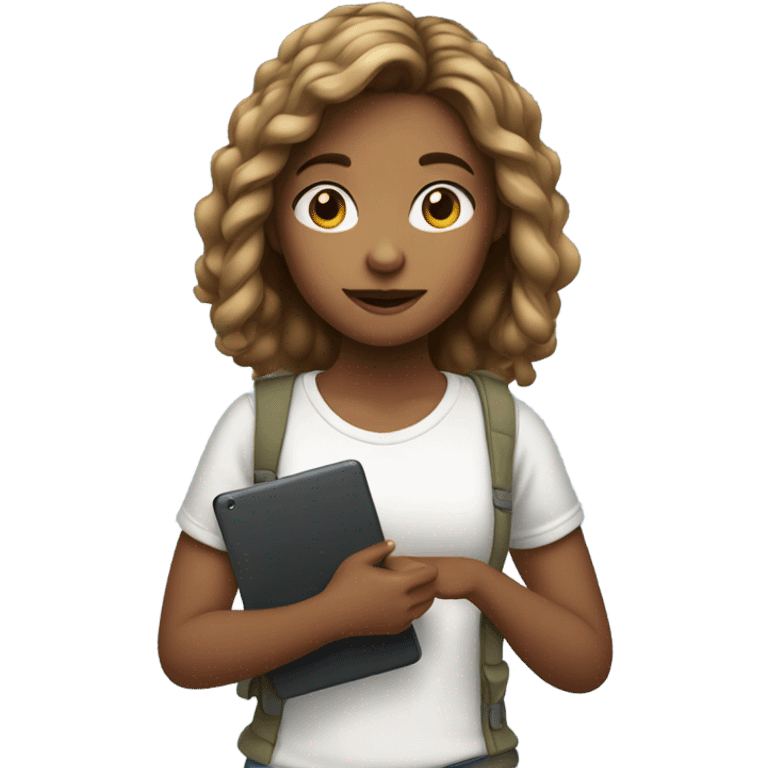 Girl iPad emoji