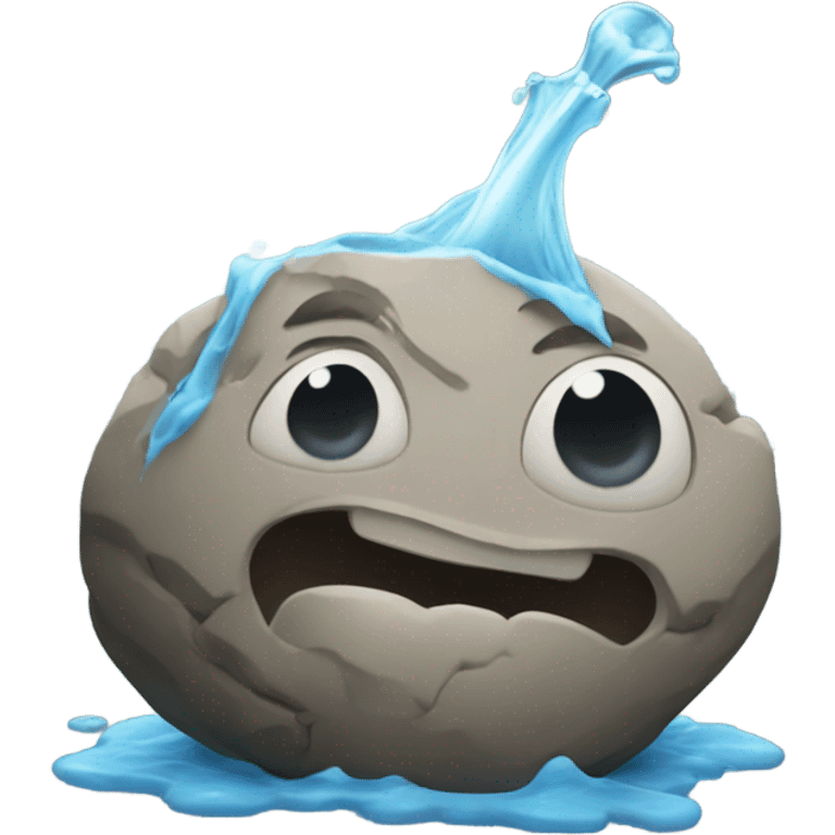 Squeeze water from a stone emoji