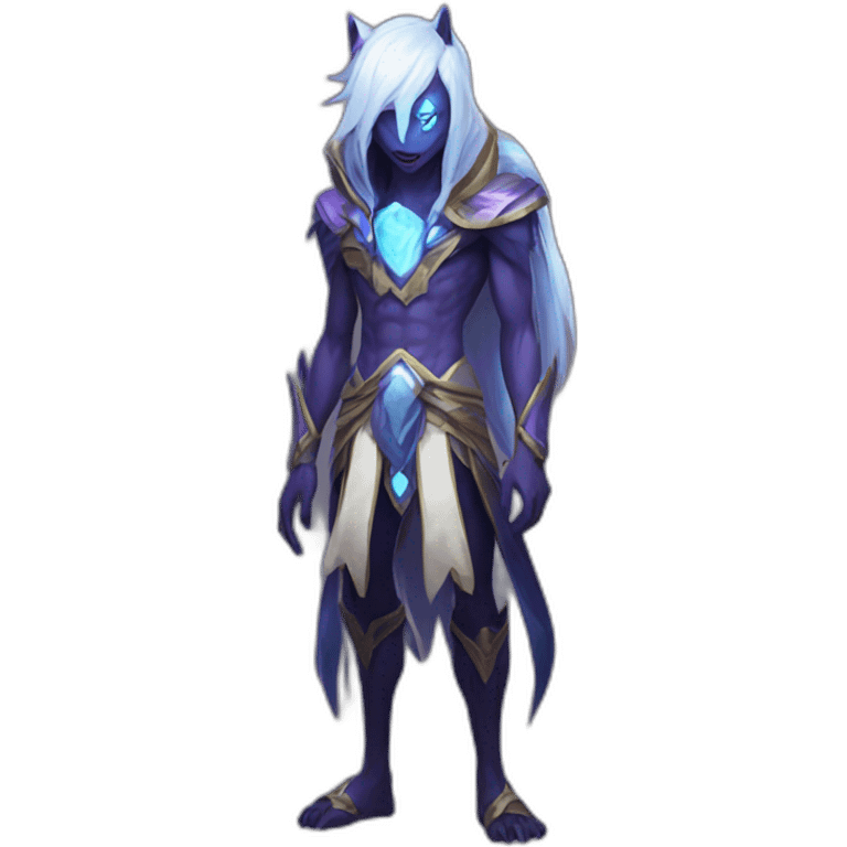 Kindred from League of Legends full body emoji