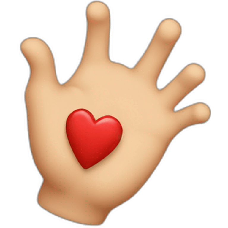 Coeur en main emoji