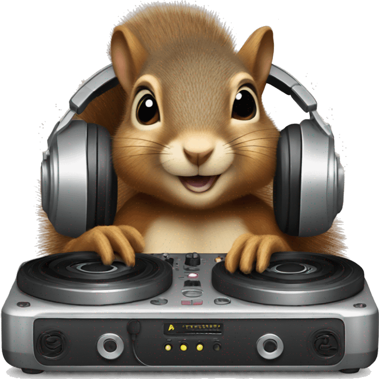 dj squirrel emoji