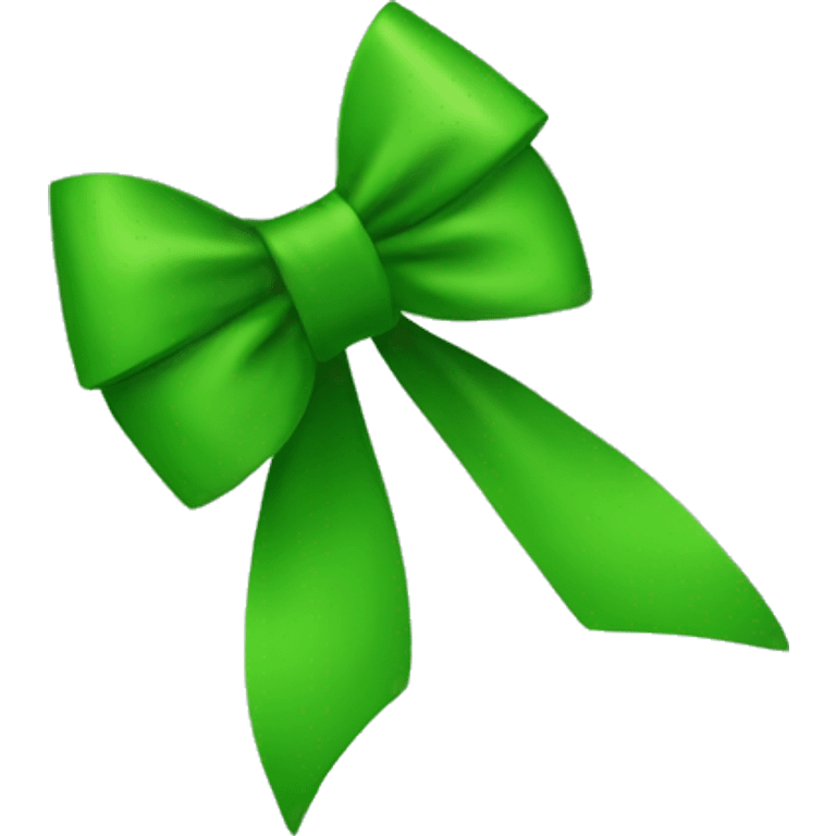 Green bow emoji