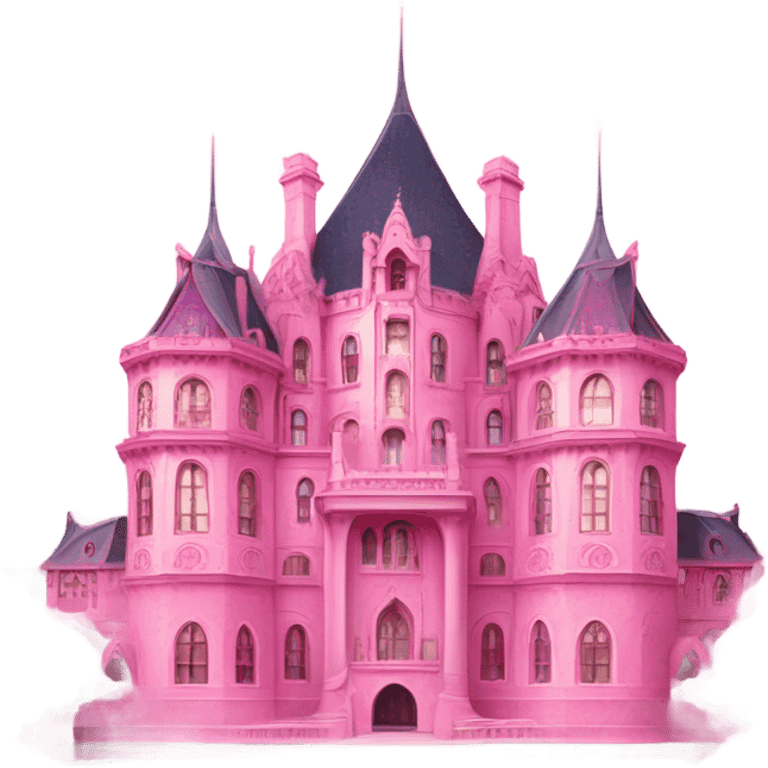 A magnificent palace in pink emoji