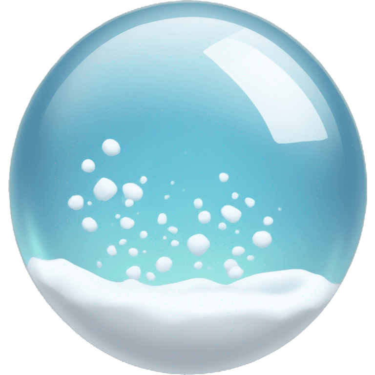 Glass ball with snow emoji