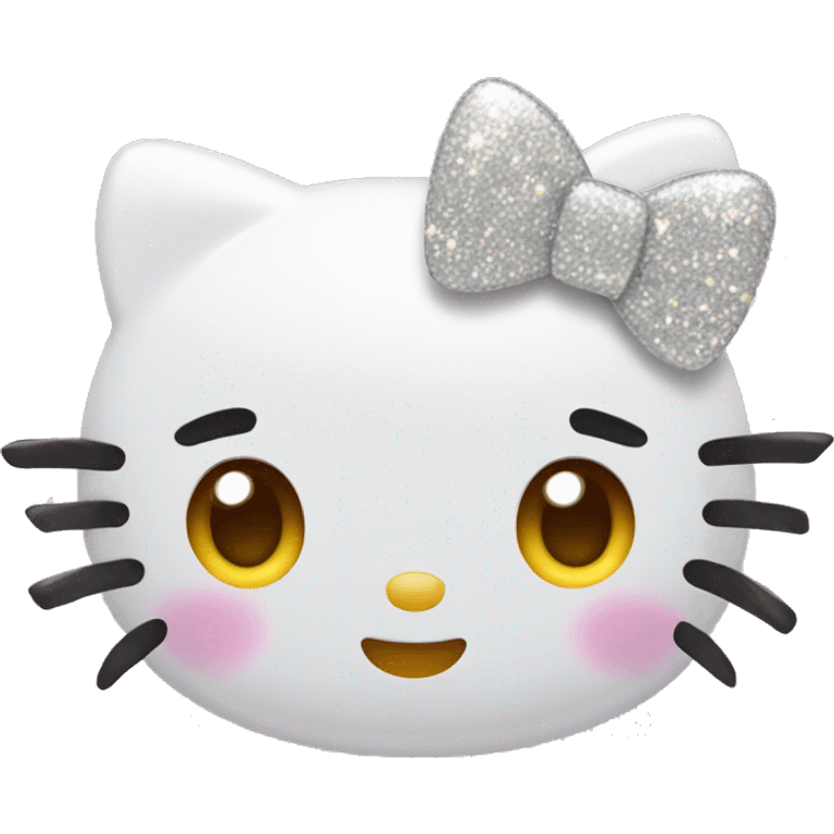 Hello kitty with sparkles emoji