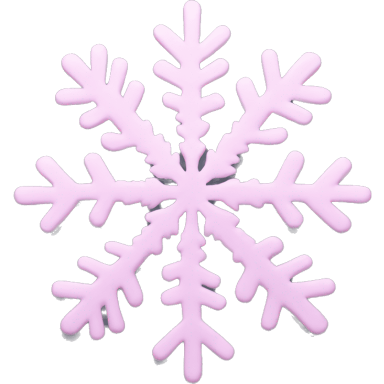 pastel pink snowflake  emoji