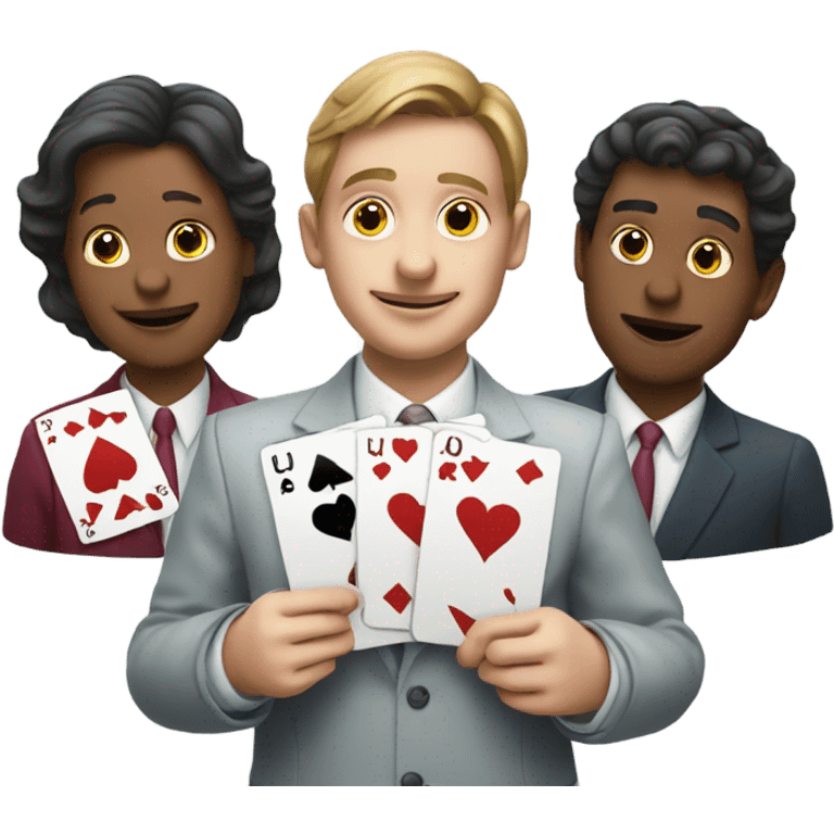 3 playing cards emoji