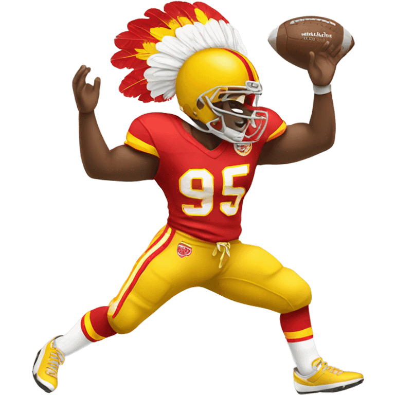 Dancing chiefs football emoji