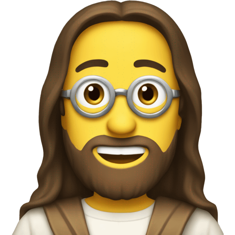 jesus in minion syle emoji