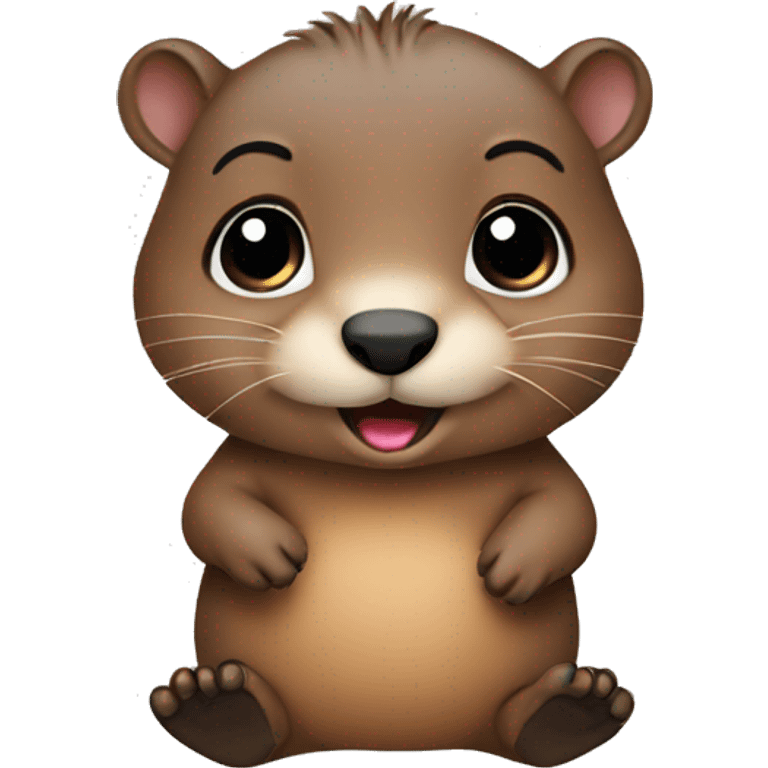 baby groundhog emoji