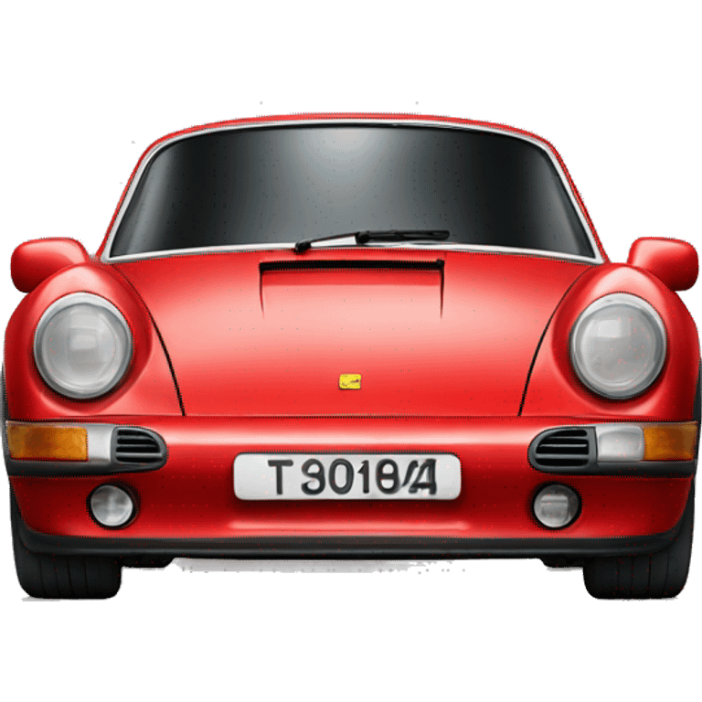 A red old porsche emoji