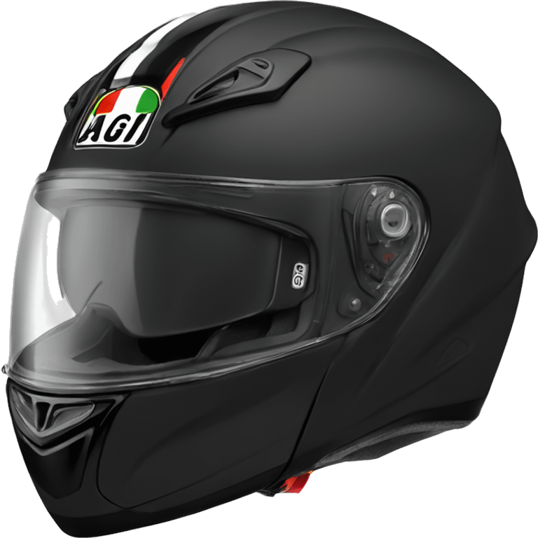 Casque moto AGV noir emoji