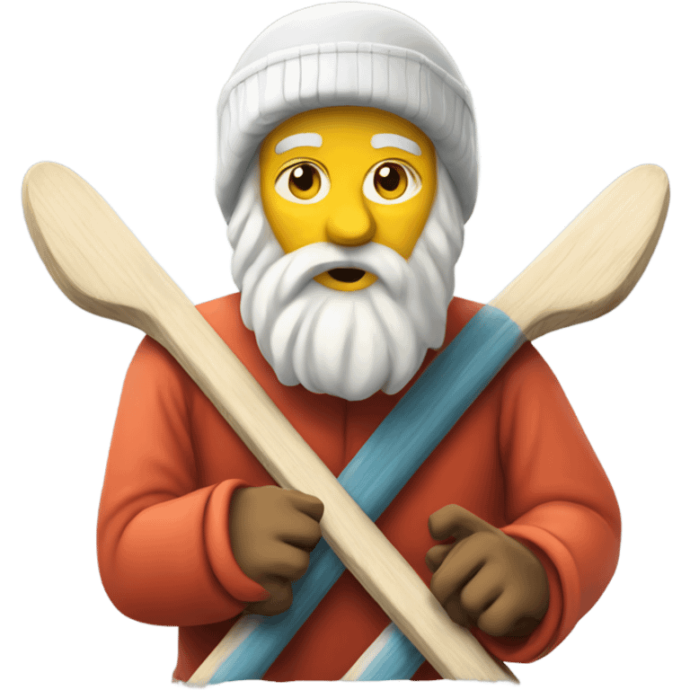 Socrates skiing  emoji