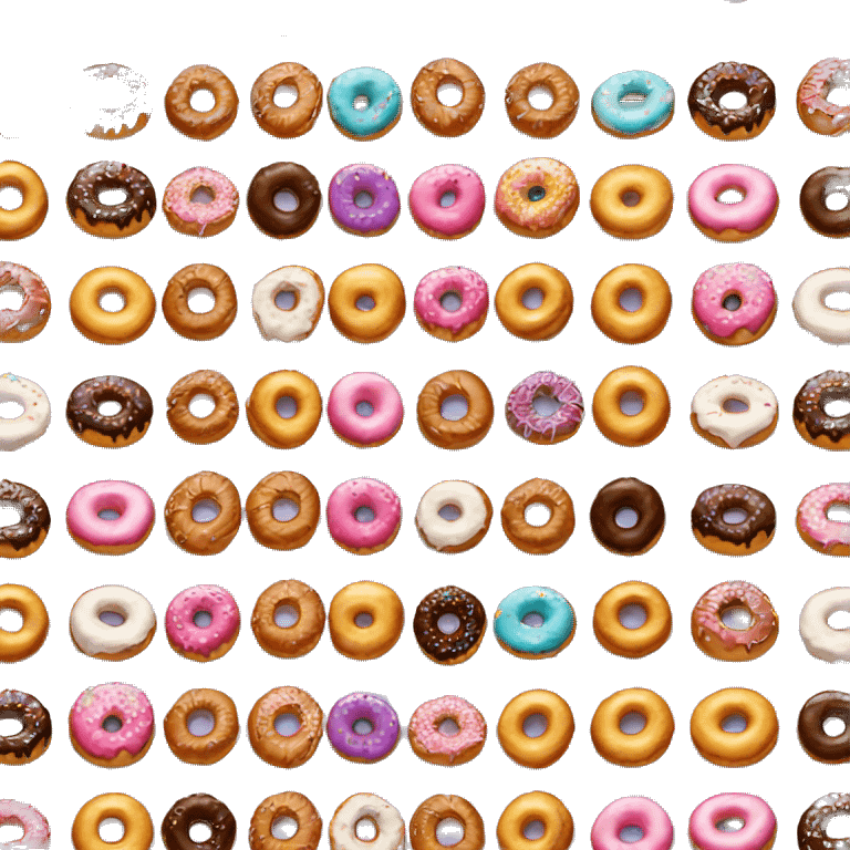 Different kinds of donuts emoji