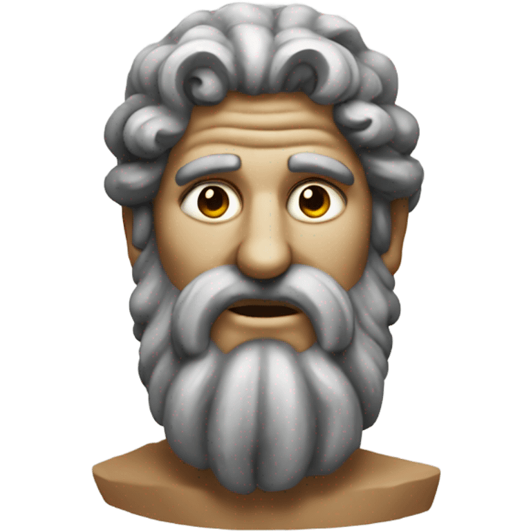 A greek Stone God emoji